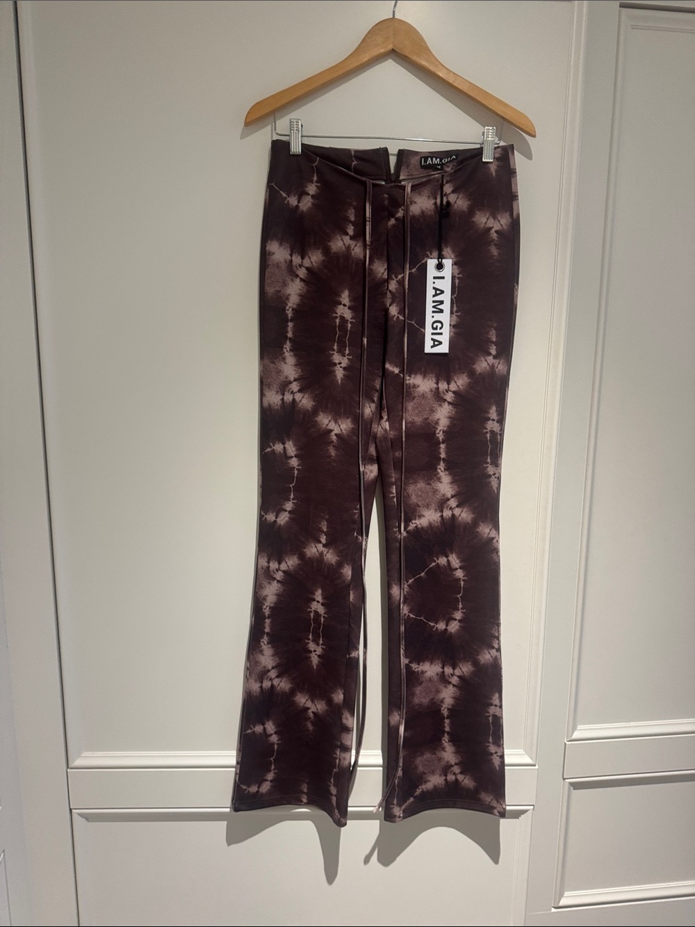 I.AM.GIA Brown Tie-Dye Flared Men’s Sweatpants